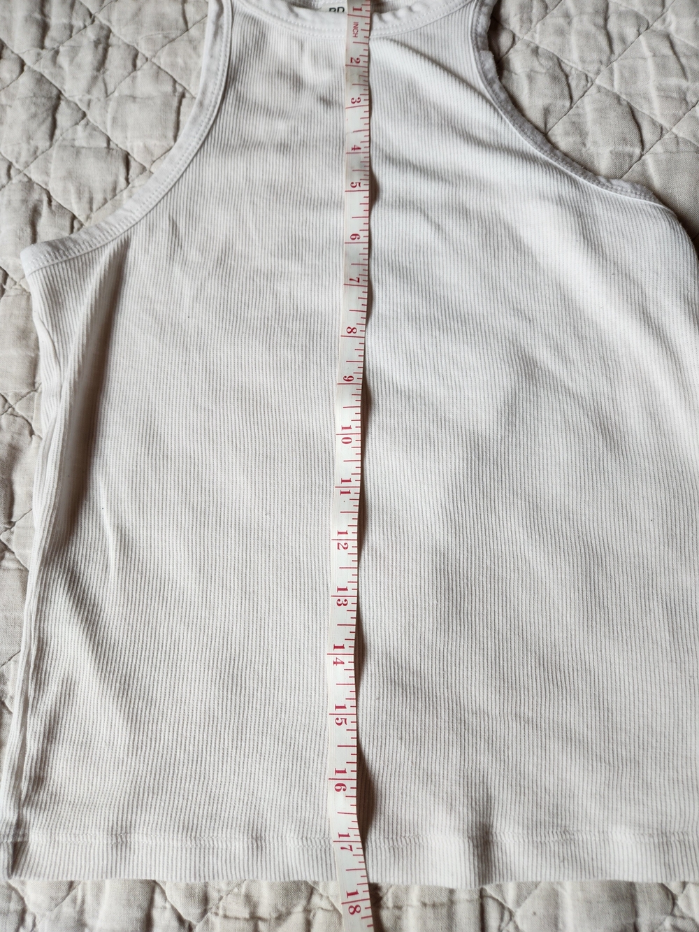 bp White Ribbed Tank - Picture 2 of 4